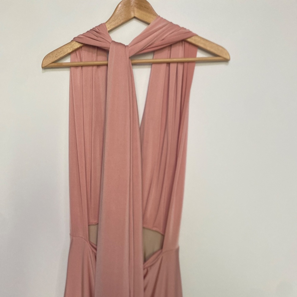Lulu’s XS Always Stunning Convertible Blush Pink Maxi Dress - Picture 11 of 16
